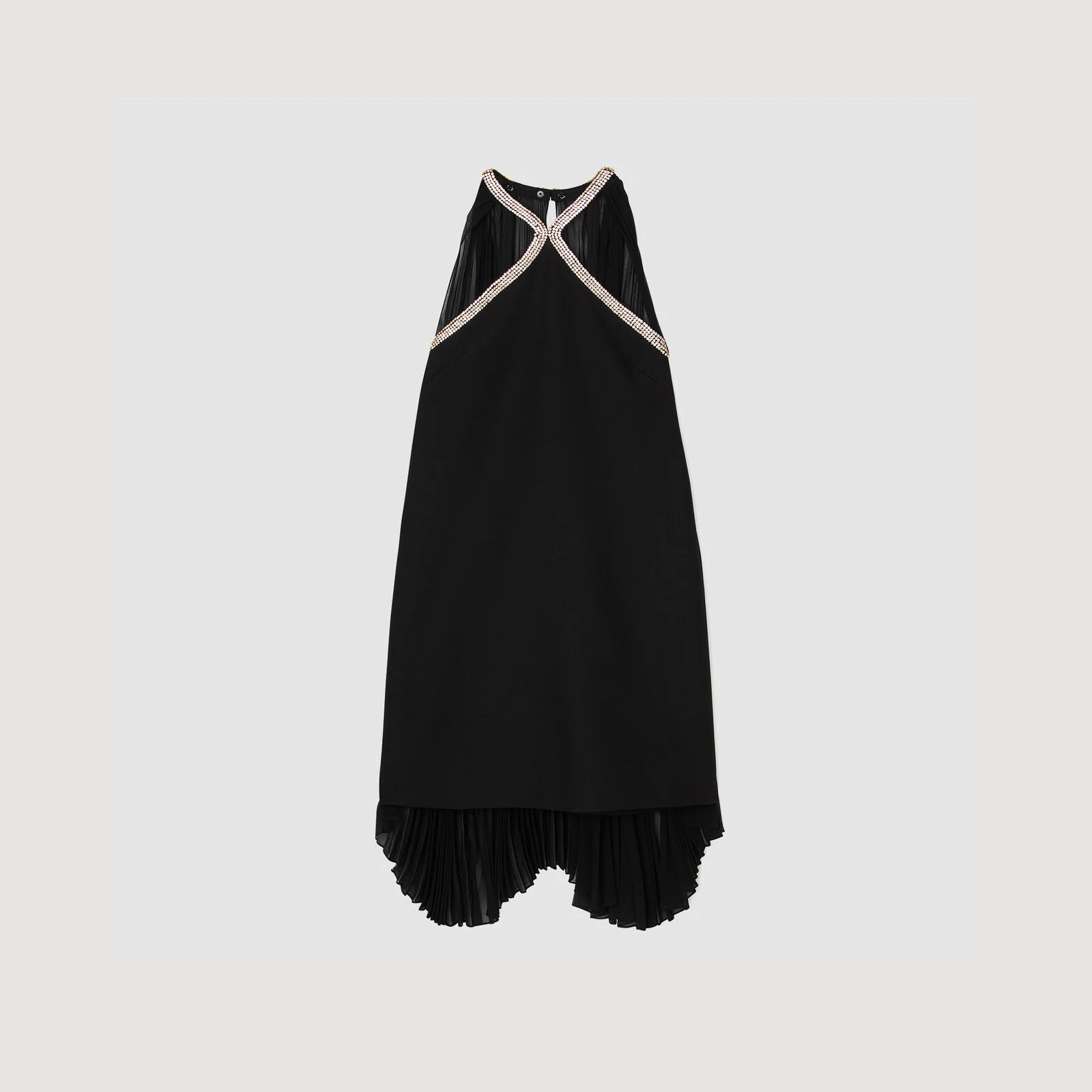 Mini cape dress with rhinestones | Sandro US | Sandro-Paris US