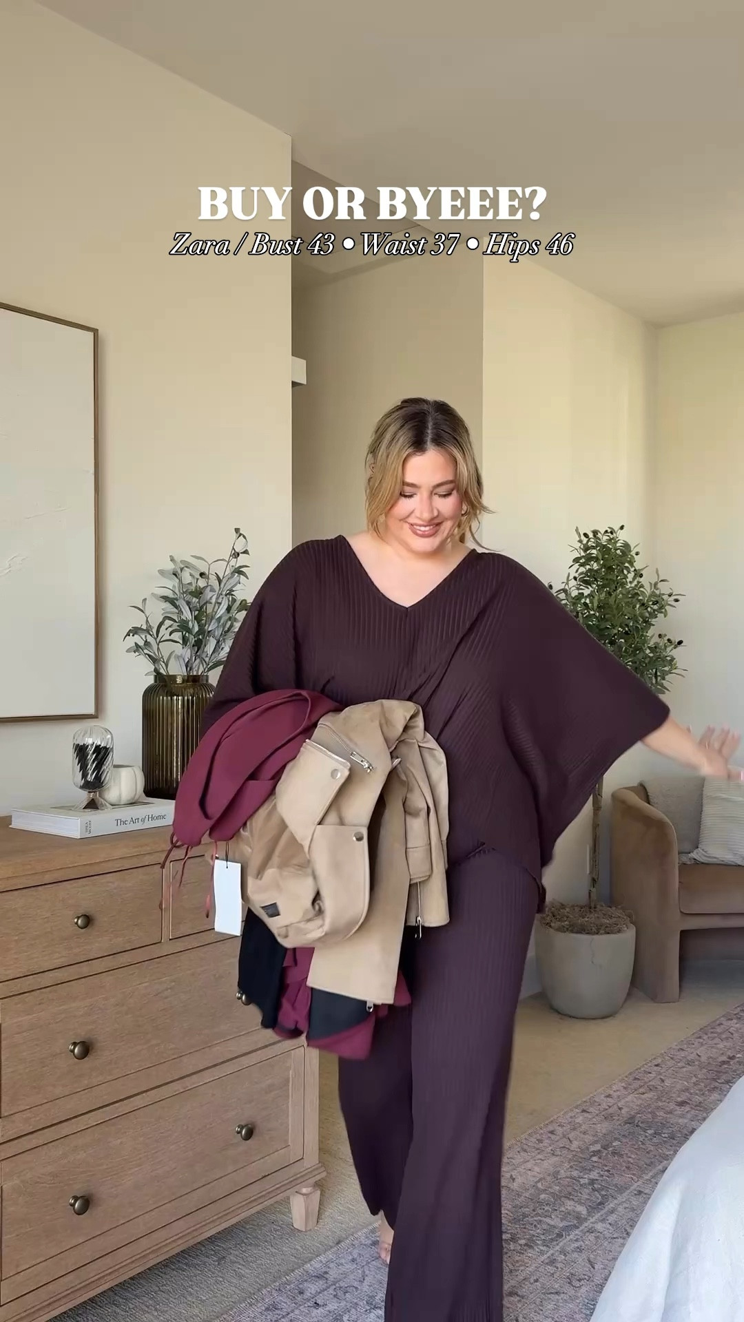 first set: top large, bottom x large
burgundy dress: xxl 
jacket: xl 
black dress: xxl (runs small)
green top: xl green 

#LTKStyleTip #LTKMidsize