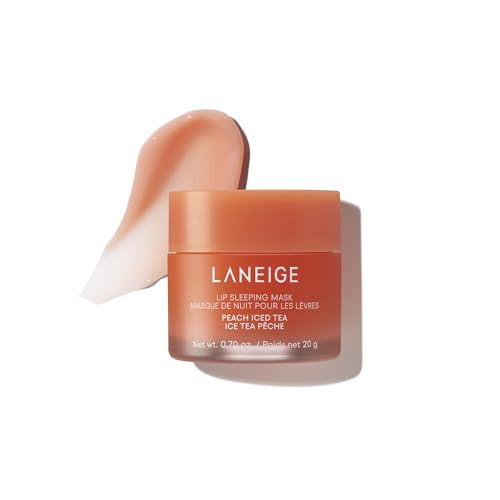 LANEIGE Lip Sleeping Mask, Peach Iced Tea: Nourishing Overnight Lip Treatment with Vitamin C, Shea & Murumuru Butter for Hydrating Dry, Flaky Lips | Amazon (US)