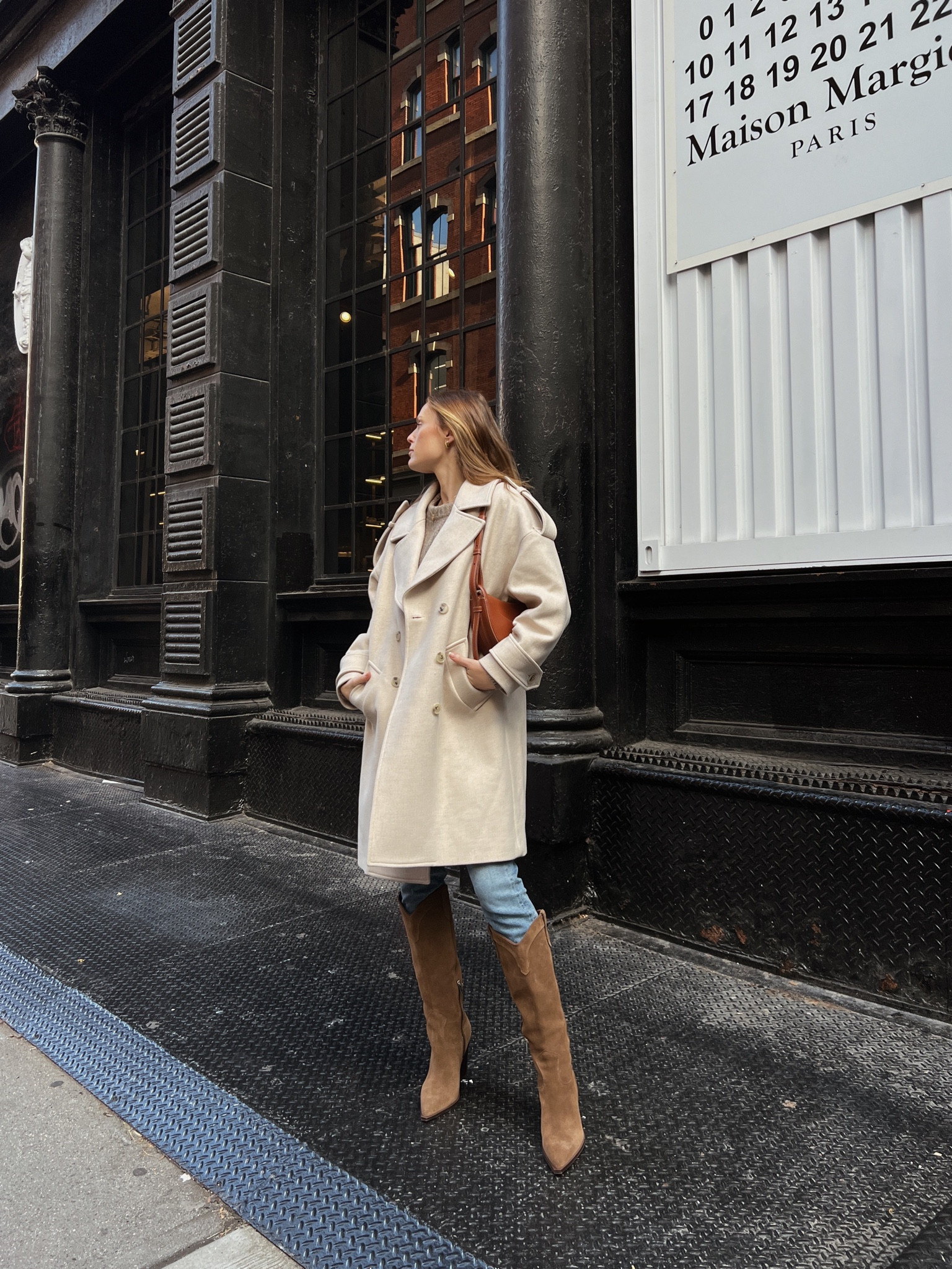 B&ash Paris coat with Marc fisher boots (boots are currently 30% off!)  

#LTKCyberweek #LTKsalealert #LTKshoecrush