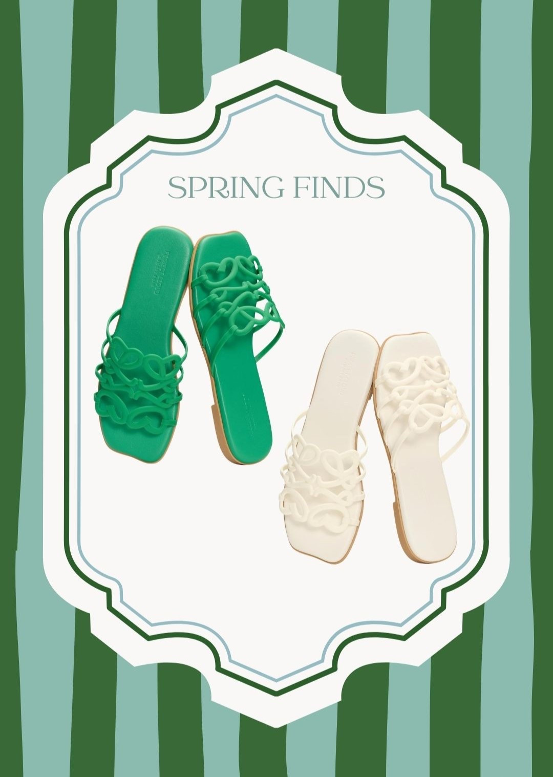 Designer inspired sandals under $50! 
I bought them in green and love them- really comfortable. I’m usually a 9-9.5 and I ordered a 10! 

Designer inspired, spring finds, sandals, amazon finds, vacation, Easter outfit 

#LTKootd #LTKSeasonal