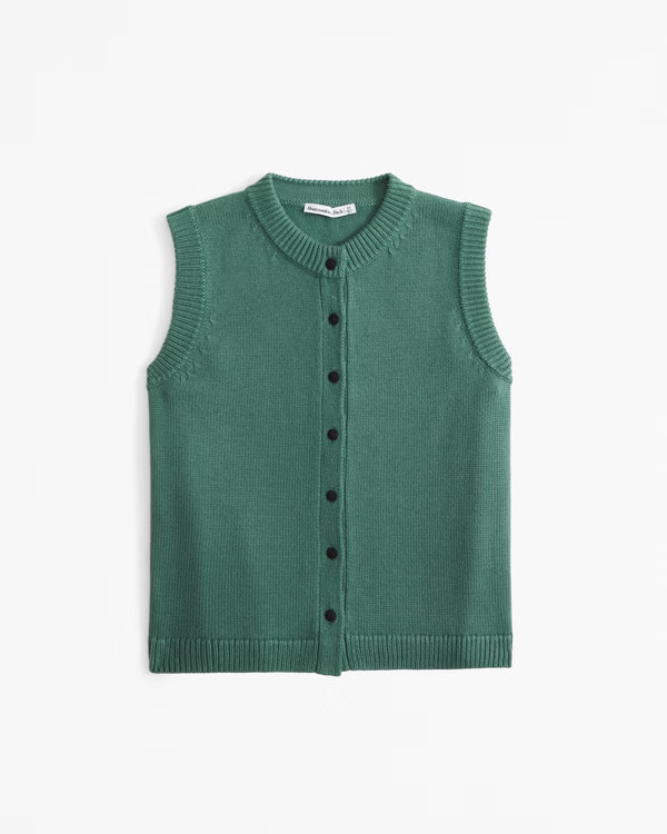 Crew Button-Up Sweater Vest | Abercrombie & Fitch (UK)
