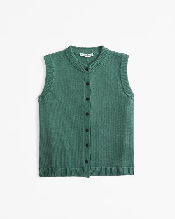 Women's Crew Button-Up Sweater Vest | Women's | Abercrombie.com | Abercrombie & Fitch (US)