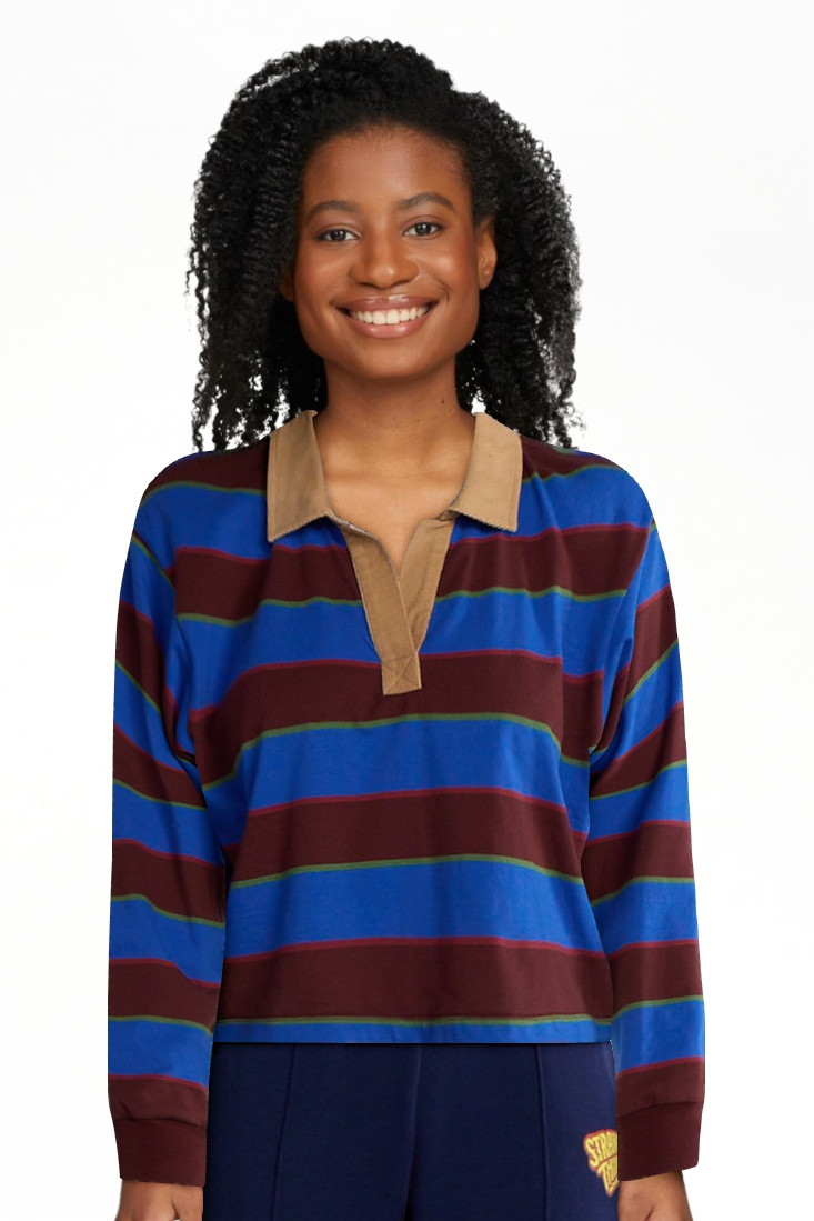 Netflix Stranger Things Cotton Rugby Polo from No Boundaries, Women’s and Women’s Plus | Walmart (US)