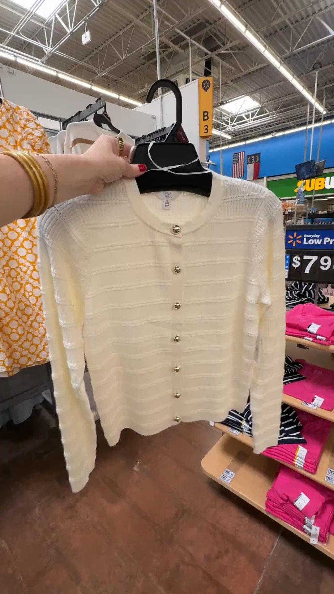 Cutest cardigan with gold buttons from Walmart 

#LTKootd #LTKmomlife