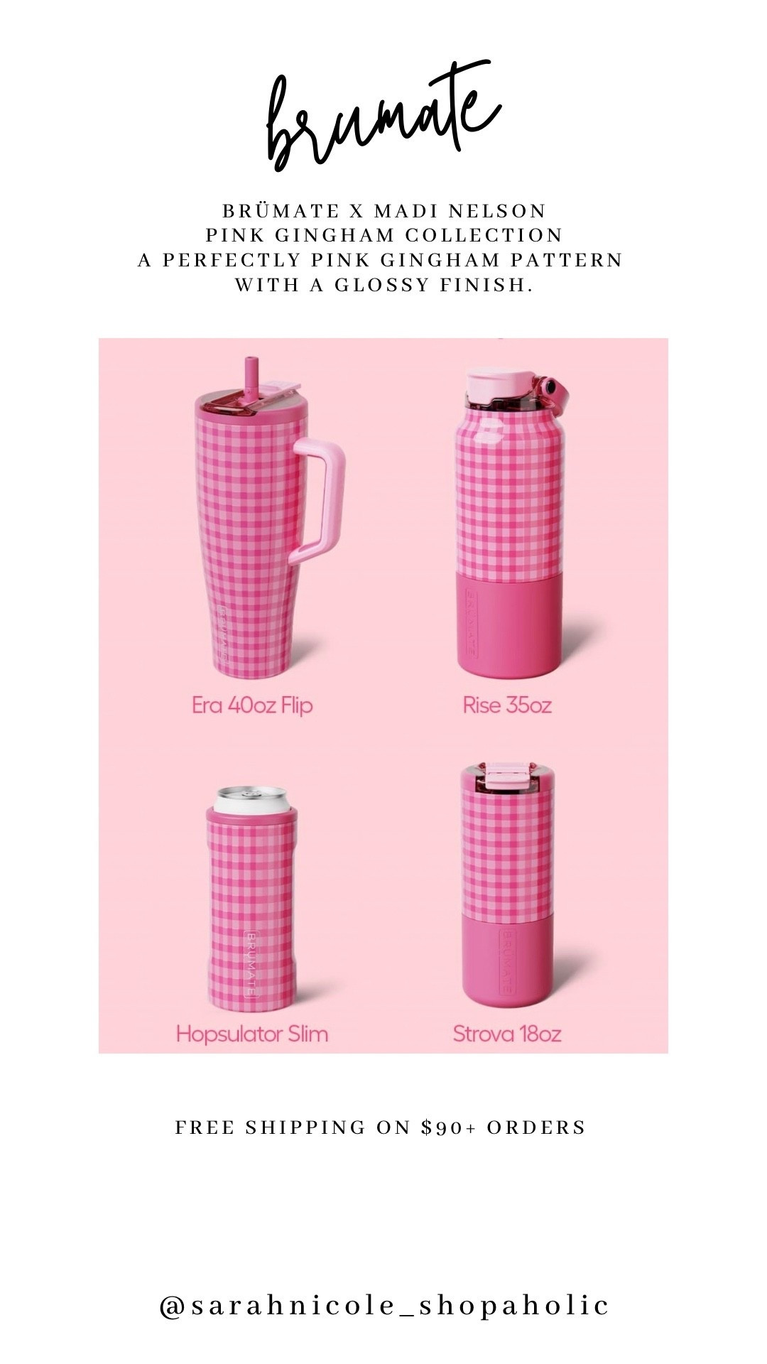 BrüMate x Madi Nelson
Pink Gingham Collection
A perfectly pink gingham pattern with a glossy finish.

Free shipping on $90+ orders 

#LTKTravel #LTKHome