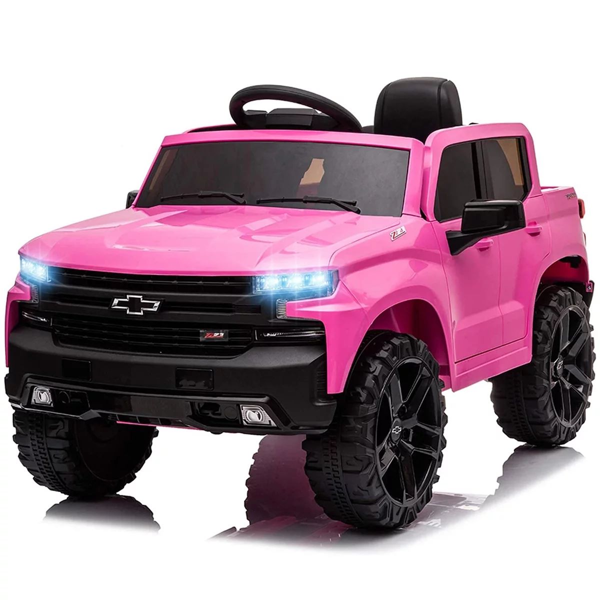 Funtok Licensed Chevrolet Silverado 12V Kids Electric Powered Ride on Car with Remote Control and... | Walmart (US)