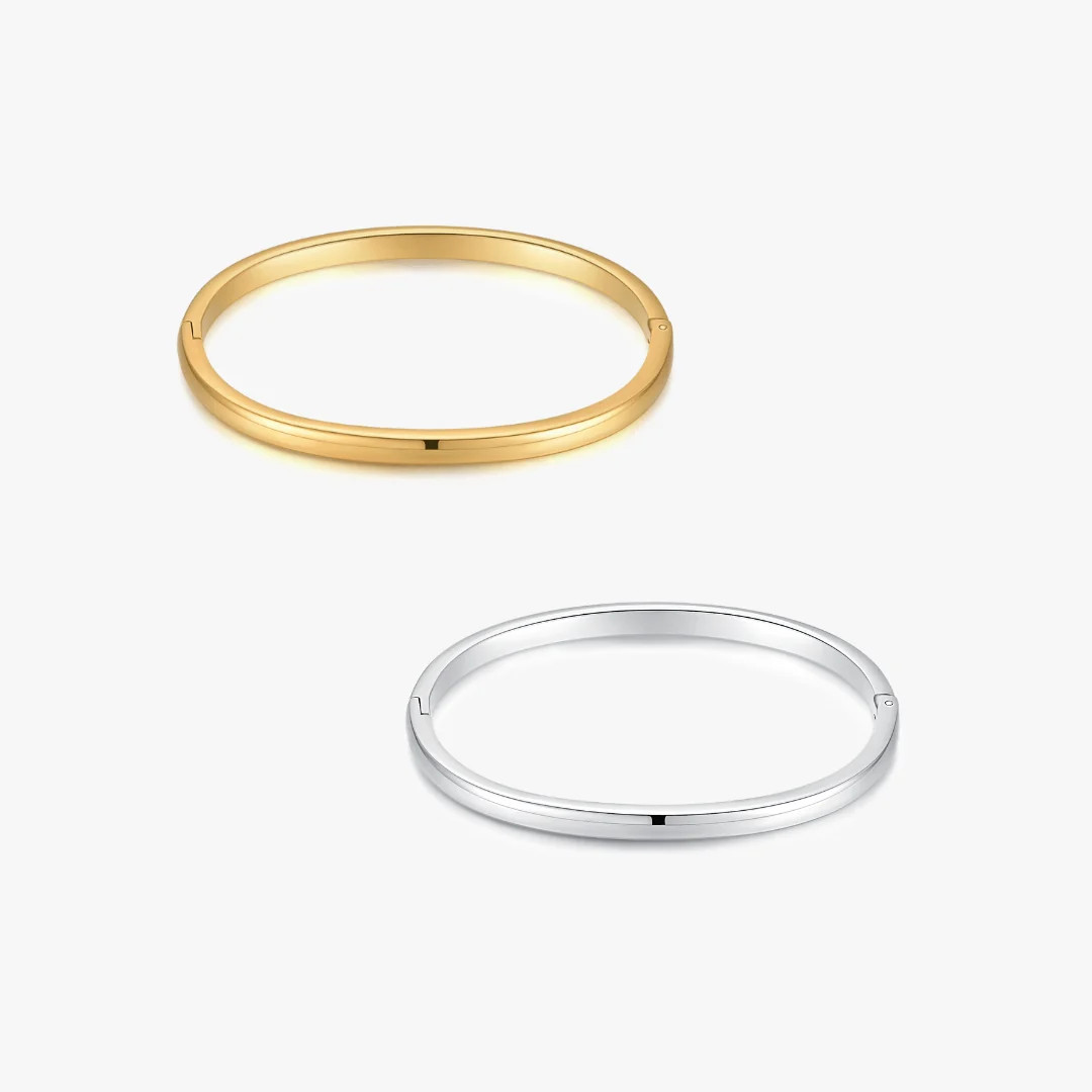 Simple Stacker Cuff Bangle Bracelet | Flaire & Co.