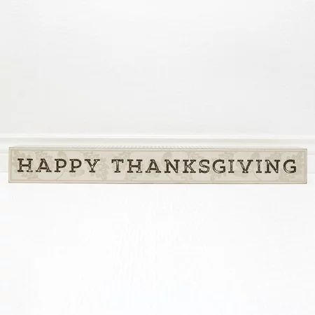 Adams & Co Fall Decor - Happy Thanksgiving Wood Mantle Sign | Walmart (US)