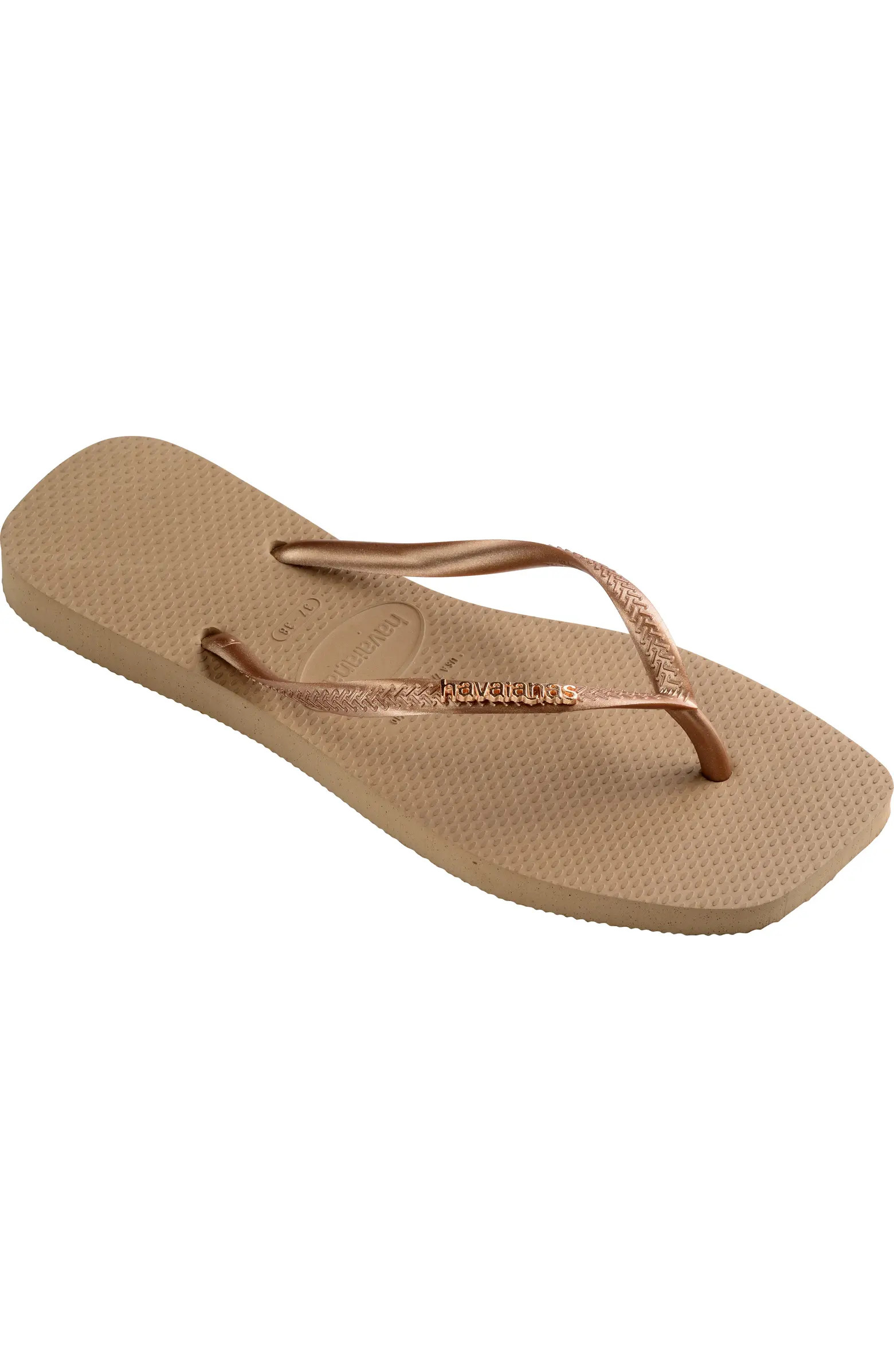 Slim Square Logo Flip Flop (Women) | Nordstrom