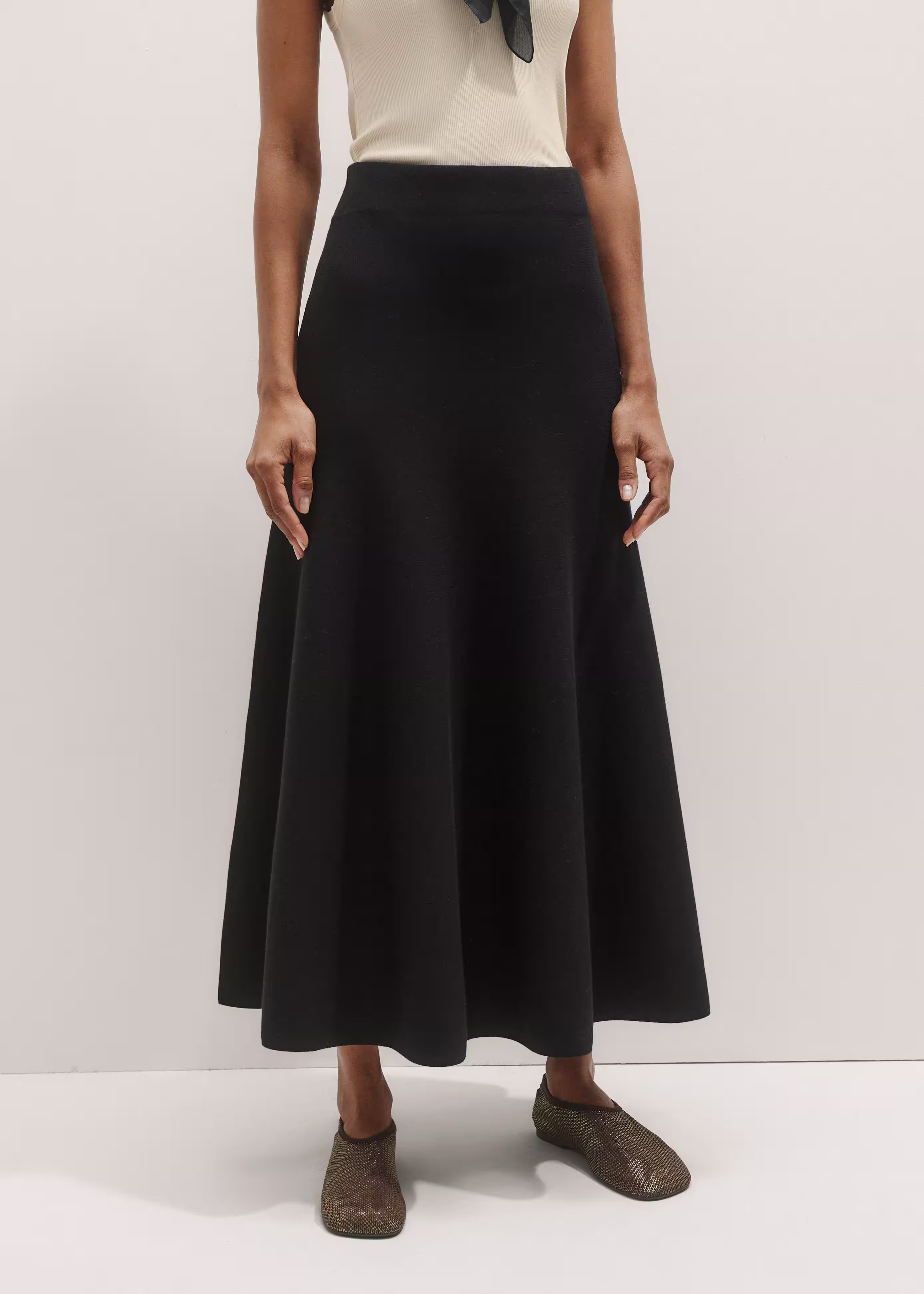 Milano Knit Maxi Skirt Responsibly Sourced Merino Wool + Organic Cotton | ME+EM Global (Excluding US)