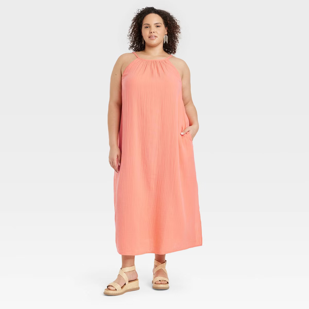Women's Scoop Back Maxi Shift Dress - Universal Thread™ | Target