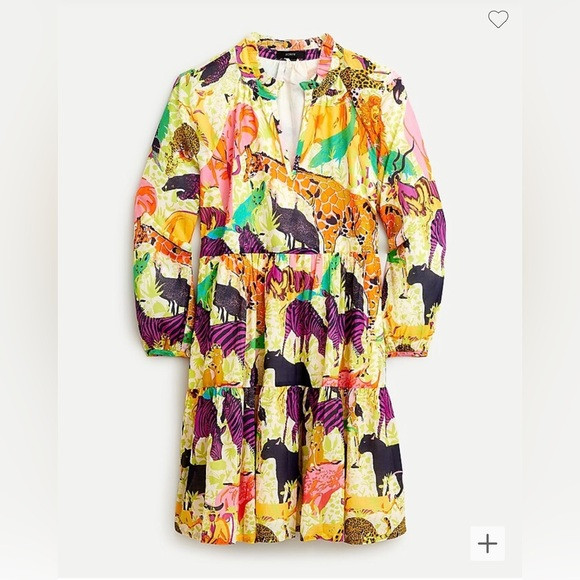 Tiered popover dress in Ratti® safari print | Poshmark