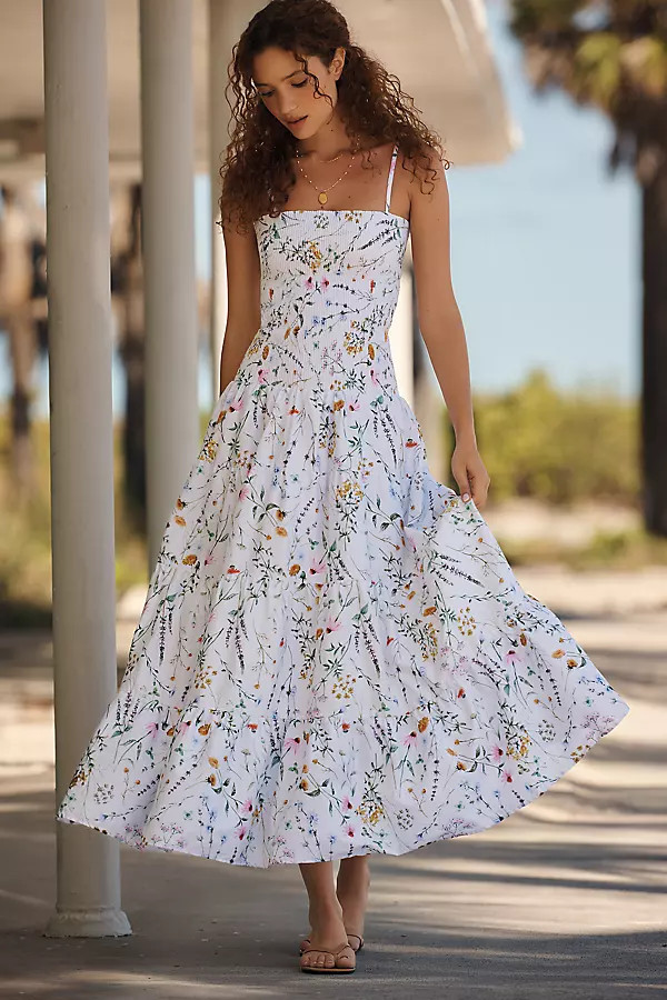 Clementine Smocked Tiered Maxi Dress | Anthropologie (US)