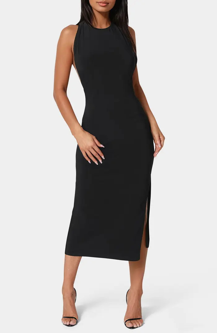bebe Open Back Halter Neck Dress | Nordstromrack | Nordstrom Rack