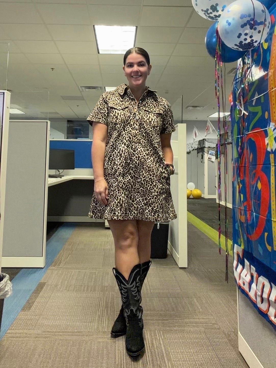 This leopard denim dress is on MAJOR sale right now! The dress is originally $89.99 and is on sale for $29 tonight only! The dress runs TTS, so grab this dress! 

#LTKootd #LTKFindsUnder50 #LTKSaleAlert