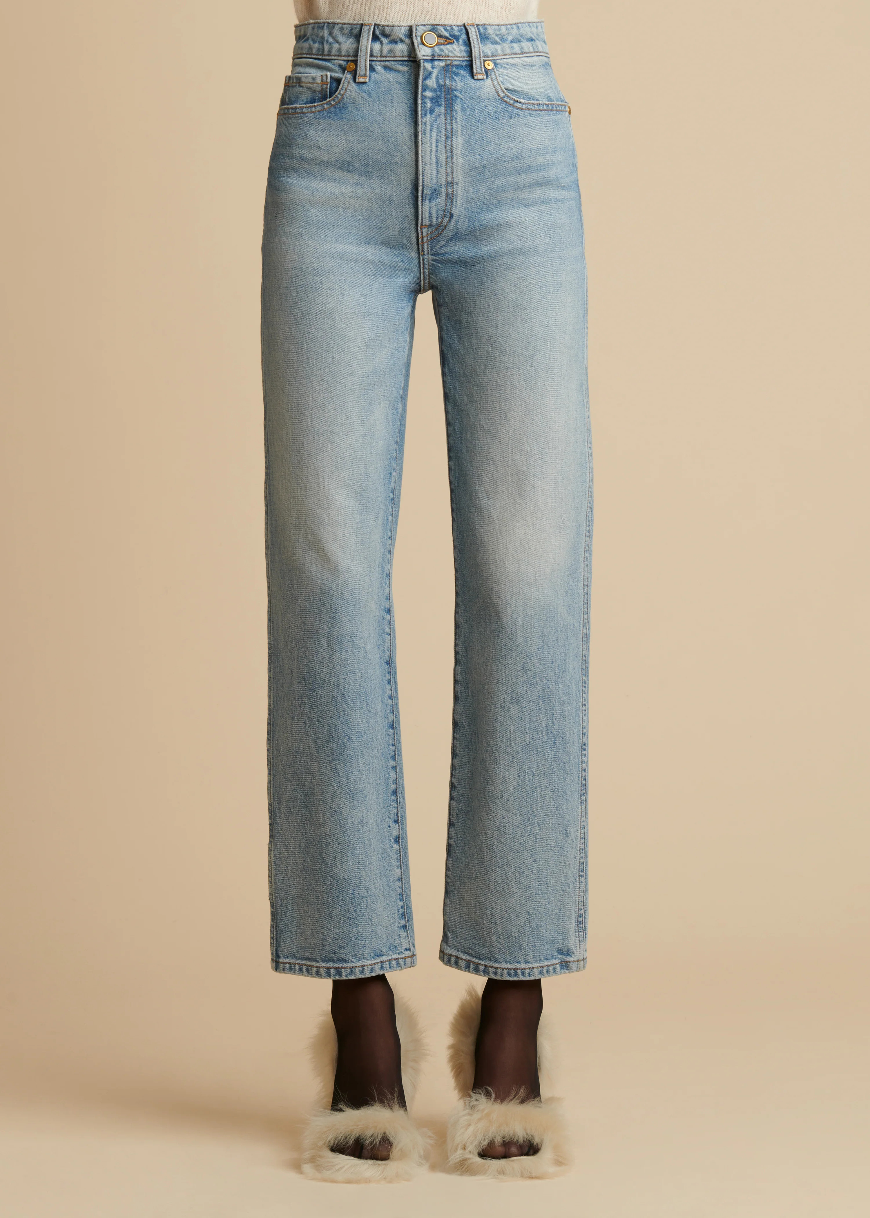 The Abigail Stretch Jean in Bryce | Khaite