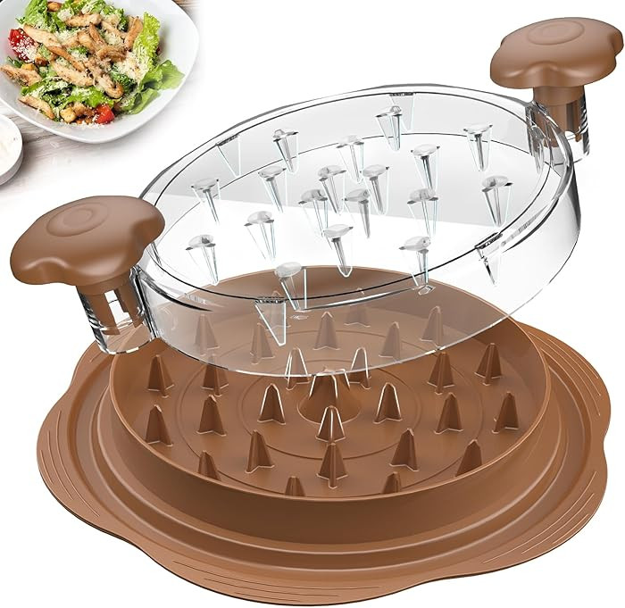 Trituradora de pollo, trituradora de pechuga de pollo grande, herramienta giratoria con cepillo y... | Amazon (US)