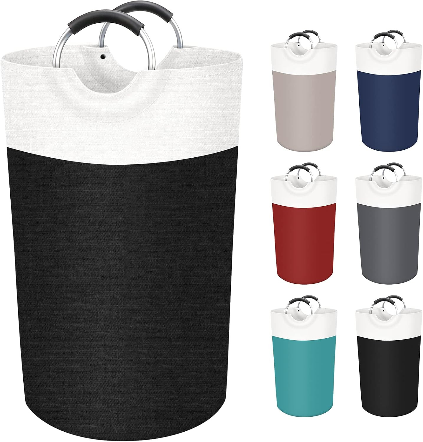BlissTotes 90L Laundry Basket, Freestanding Collapsible Hamper, Black | Amazon (US)