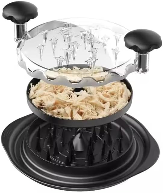 Trituradora de pollo, trituradora de pechuga de pollo grande, herramienta giratoria con cepillo y... | Amazon (US)