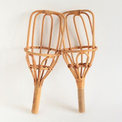 Vintage Fetzer Bamboo Wicker Rattan Woven Takraw Ball Toss Game Scoop Lacrosse | eBay US