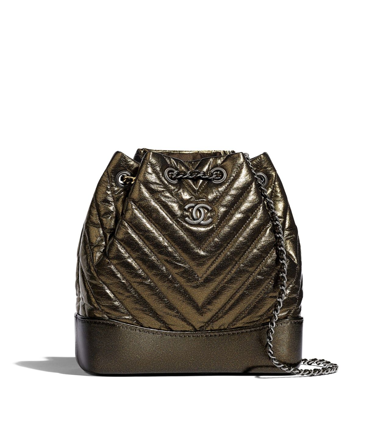 Aged Calfskin, Silver-Tone & Gold-Tone Metal Gold CHANEL'S GABRIELLE Small Backpack | CHANEL | Chanel, Inc. (US)
