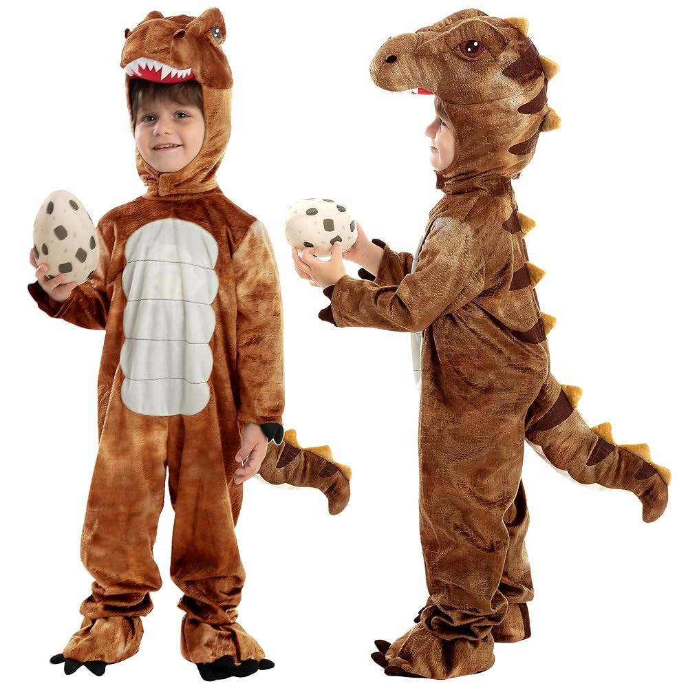Spooktacular Creations Halloween Realistic T-rex Costume Outfit Dinosaur Jumpsuit with Egg for Ki... | Amazon (US)
