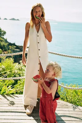 Pilcro V-Neck Halter Shirt Dress | Anthropologie (US)