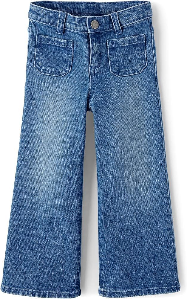 Gymboree Girls' and Toddler Wide Leg Jeans | Amazon (US)