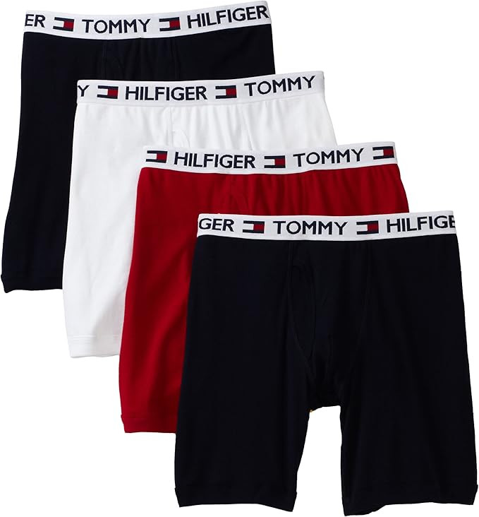 Tommy Hilfiger Men's Underwear 4 Pack Boxer Brief | Amazon (US)
