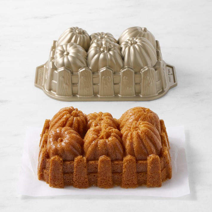 Nordic Ware Nonstick Cast Aluminum Pumpkin Harvest Loaf Pan | Williams-Sonoma