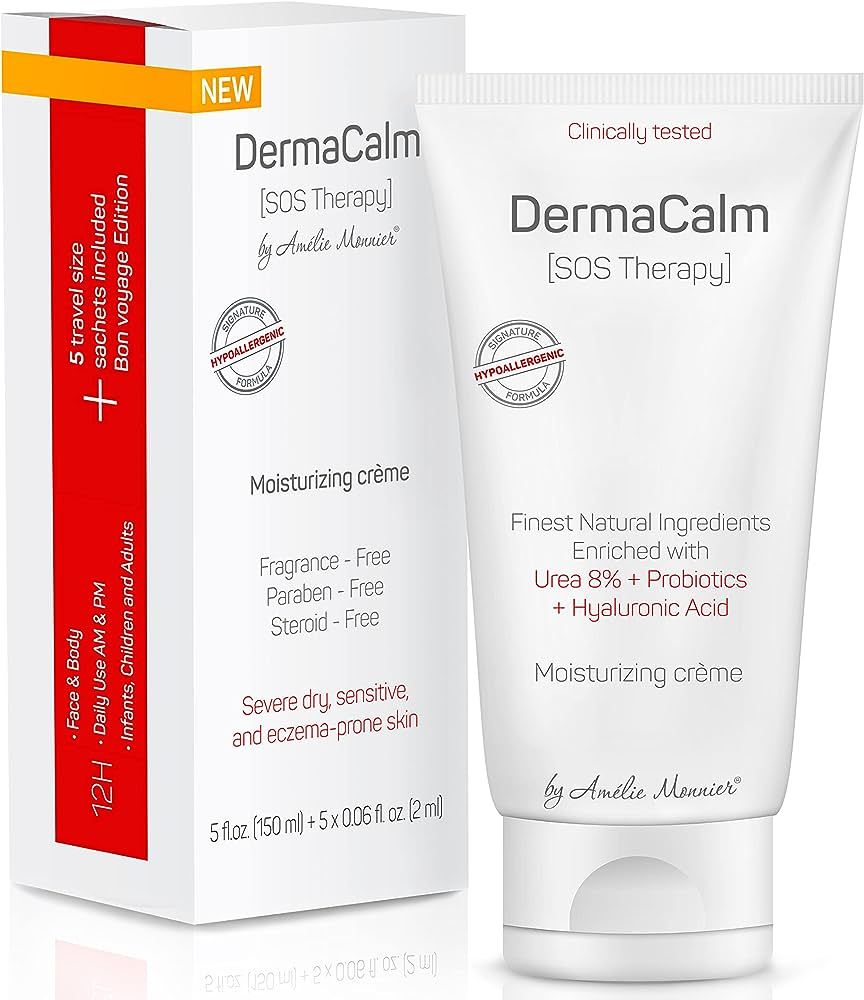 Clinically Tested DermaCalm SOS Therapy - Eczema Psoriasis Dermatitis Prone, Dry Skin - Urea 8%, ... | Amazon (US)