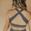 Black Check Top Knot | Albion Fit