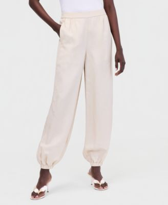 I.N.C. International Concepts Women's Linen-Blend Pull-On Bubble Pants, Macy's Exclusive - Macy's | Macy's