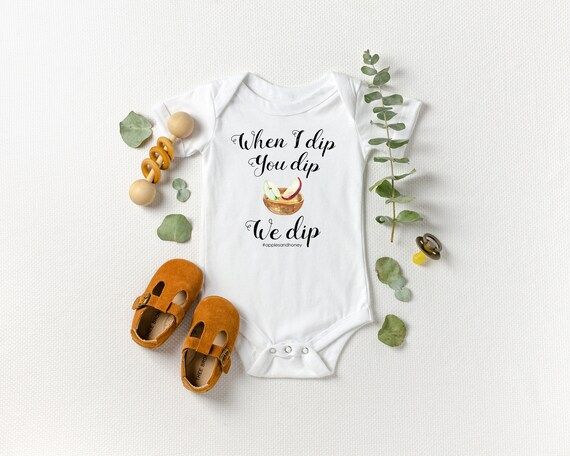 Rosh Hashanah Onesie®, Apples and Honey Onesie®, Rosh HashanaH Bodysuit, First Rosh Hashanah, S... | Etsy ROW