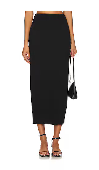 Marie Knit Skirt in Black | Revolve Clothing (Global)