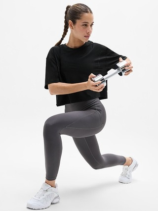 Ultimate Lasercut Crop Tee | Athleta