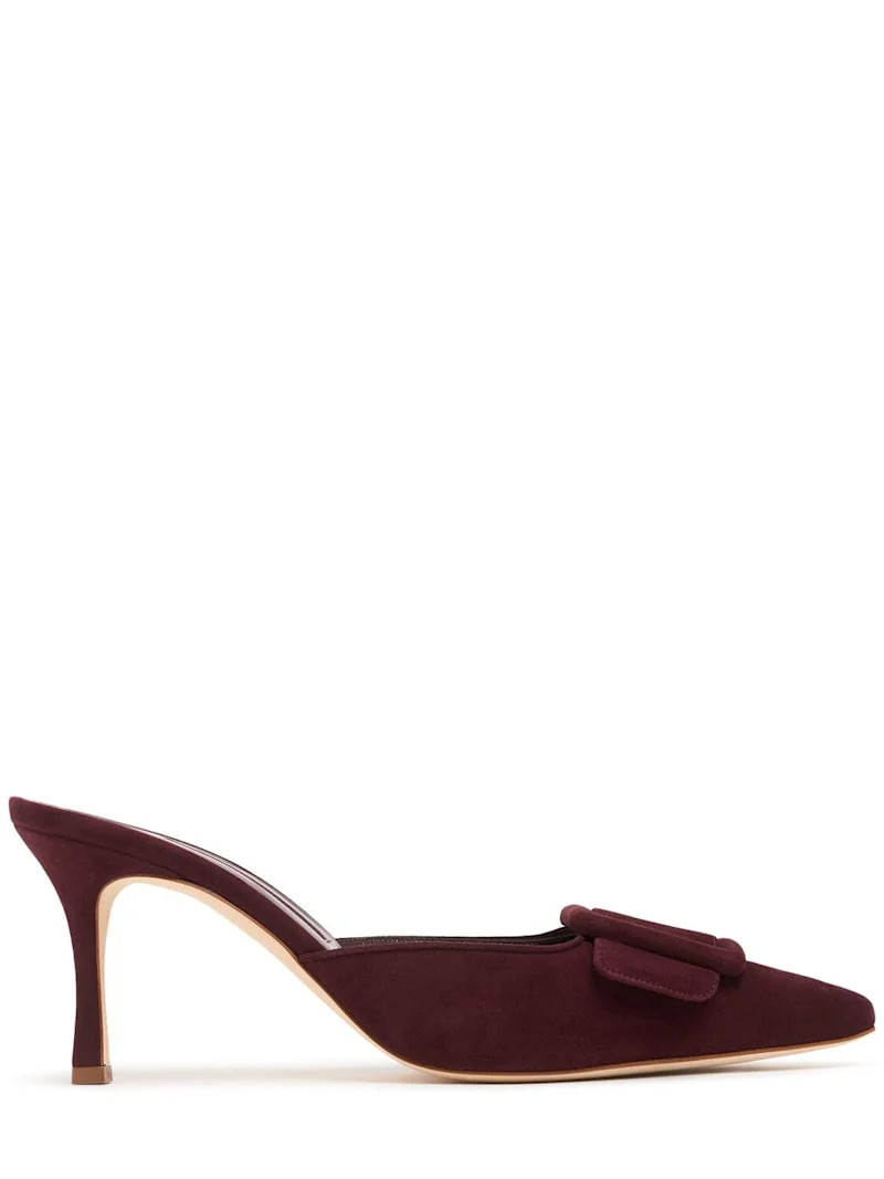 70mm Maysale suede mules | Luisaviaroma