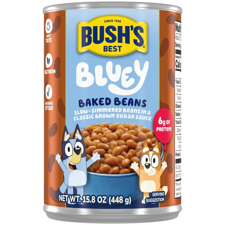 Bush's Bluey Baked Beans, Canned Beans, 15.8 oz Can | Walmart (US)