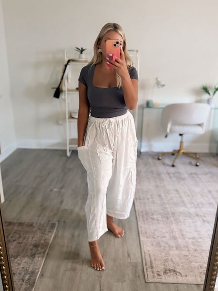 Amazon haul part 1 this week! Petite friendly fuller bust tops for summer- these pants are an amazing look for less free people pant, come in multiple colors, I did a small! Medium in tops, and a small in the shorts I shared on the video. 

34 ddd 28 w 140 lbs 5’3 

amazon fashion petite friendly look for less free people date night tops 

All linked on my Amazon storefront and more! 

#LTKMidsize #LTKStyleTip #LTKFindsUnder50