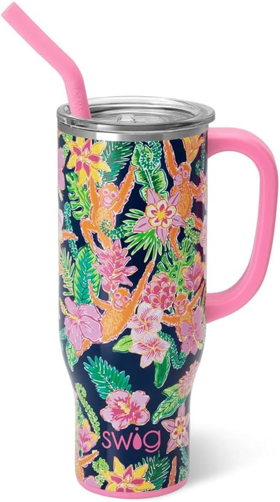 Swig Life 30oz Mega Mug, 30oz Tumbler with Handle and Straw, Large Insulated Tumblers, Cup Holder... | Amazon (US)
