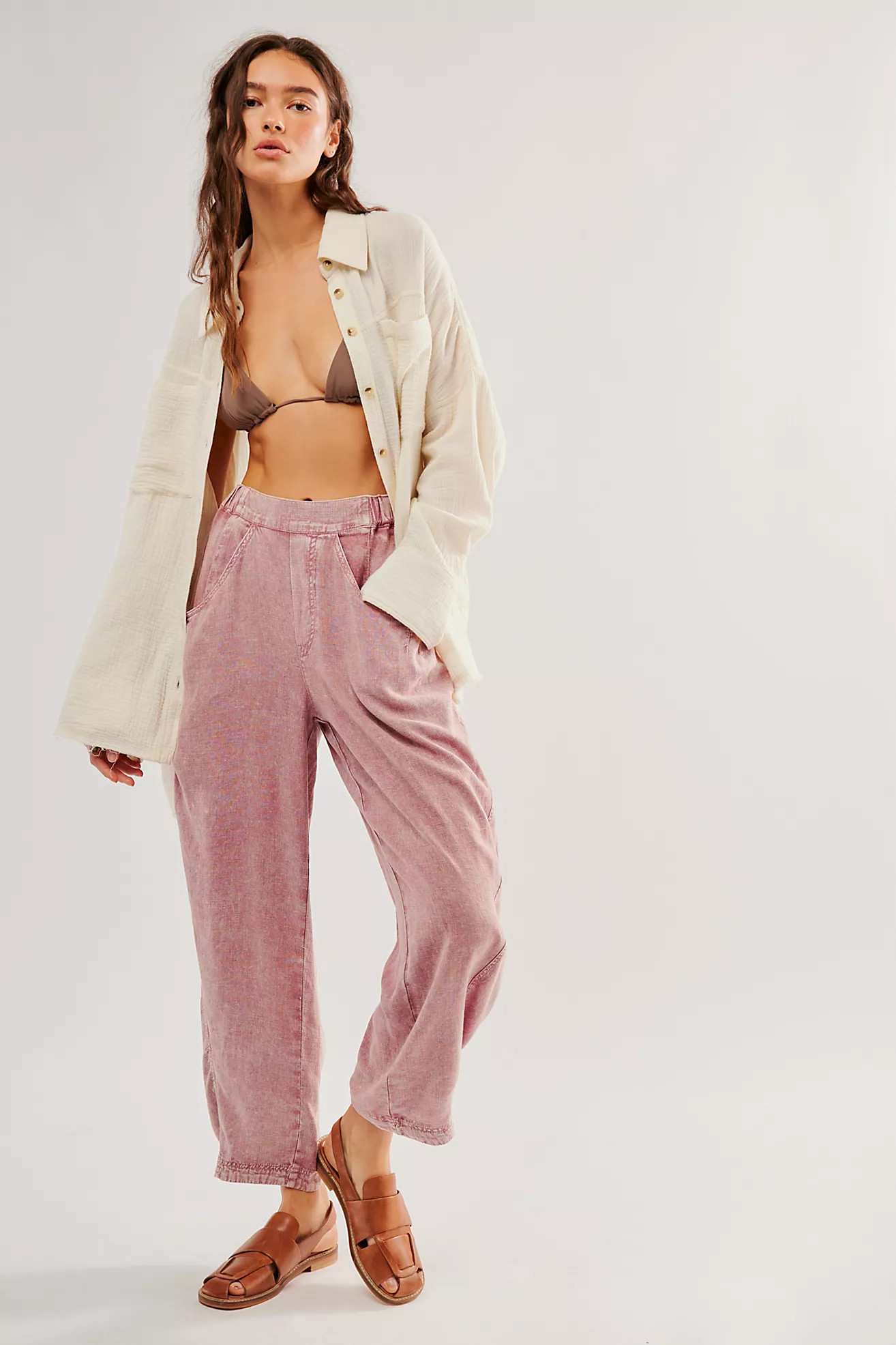 High Road Pull-On Barrel Pants | Free People (Global - UK&FR Excluded)