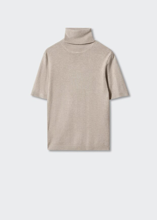Turtleneck knitted sweater -  Women | Mango USA | MANGO (US)