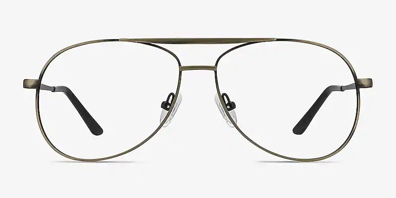 Discover Aviator Gunmetal Full Rim Eyeglasses | Eyebuydirect | EyeBuyDirect.com
