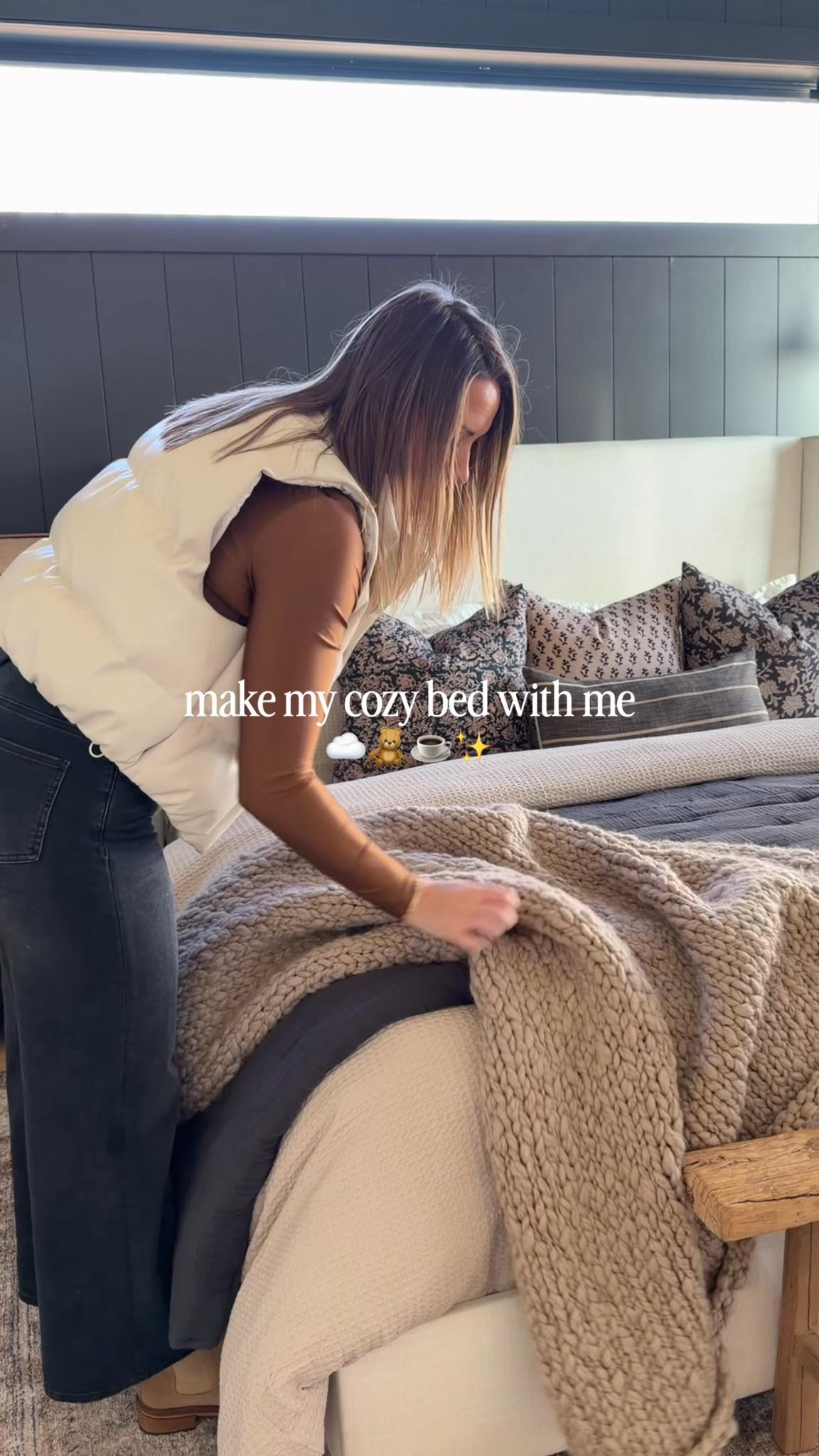If you’re searching for winter bedding that’s warm, breathable, and easy to layer, this setup has been my favorite. Quince Striped European Linen sheets paired with a waffle knit duvet cover in Dove & Natural to Neutral and two down duvet inserts for extra insulation. The Airy Gauze Dream Quilt in Charcoal adds contrast, and a chunky knit blanket in Natural brings softness and warmth. Ideal for a cozy winter bedroom without heavy bedding.
@onequince #quincepartner


#LTKHome #LTKootd #LTKSeasonal