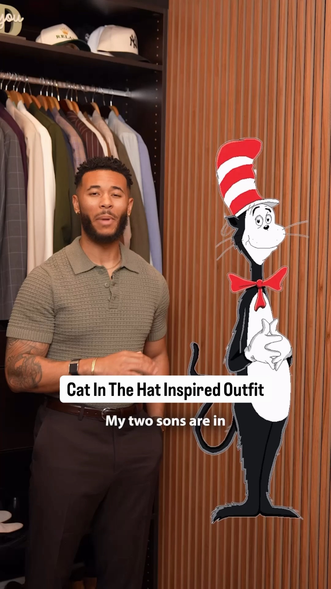 Cat in the hat inspired outfit