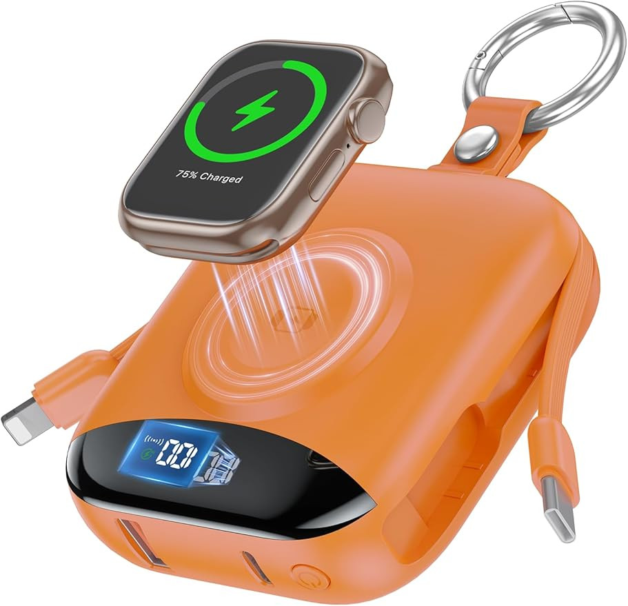 Portable Charger, 10000mAh 22.5W Fast Charging Power Bank with Built-in Cables, Travel Essentials... | Amazon (US)