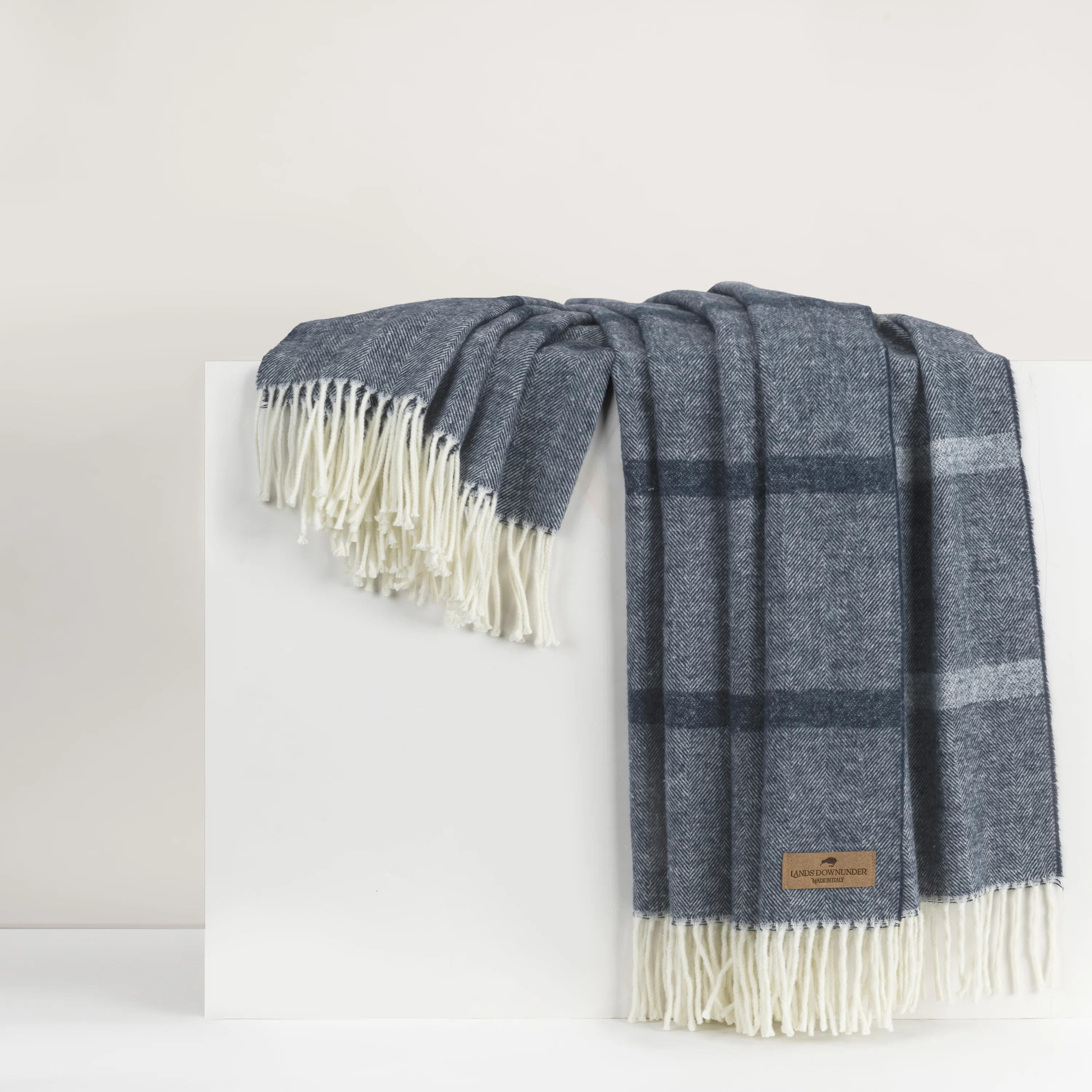 Lands Downunder Montauk Stripe Herringbone Throw & Reviews | Perigold | Perigold