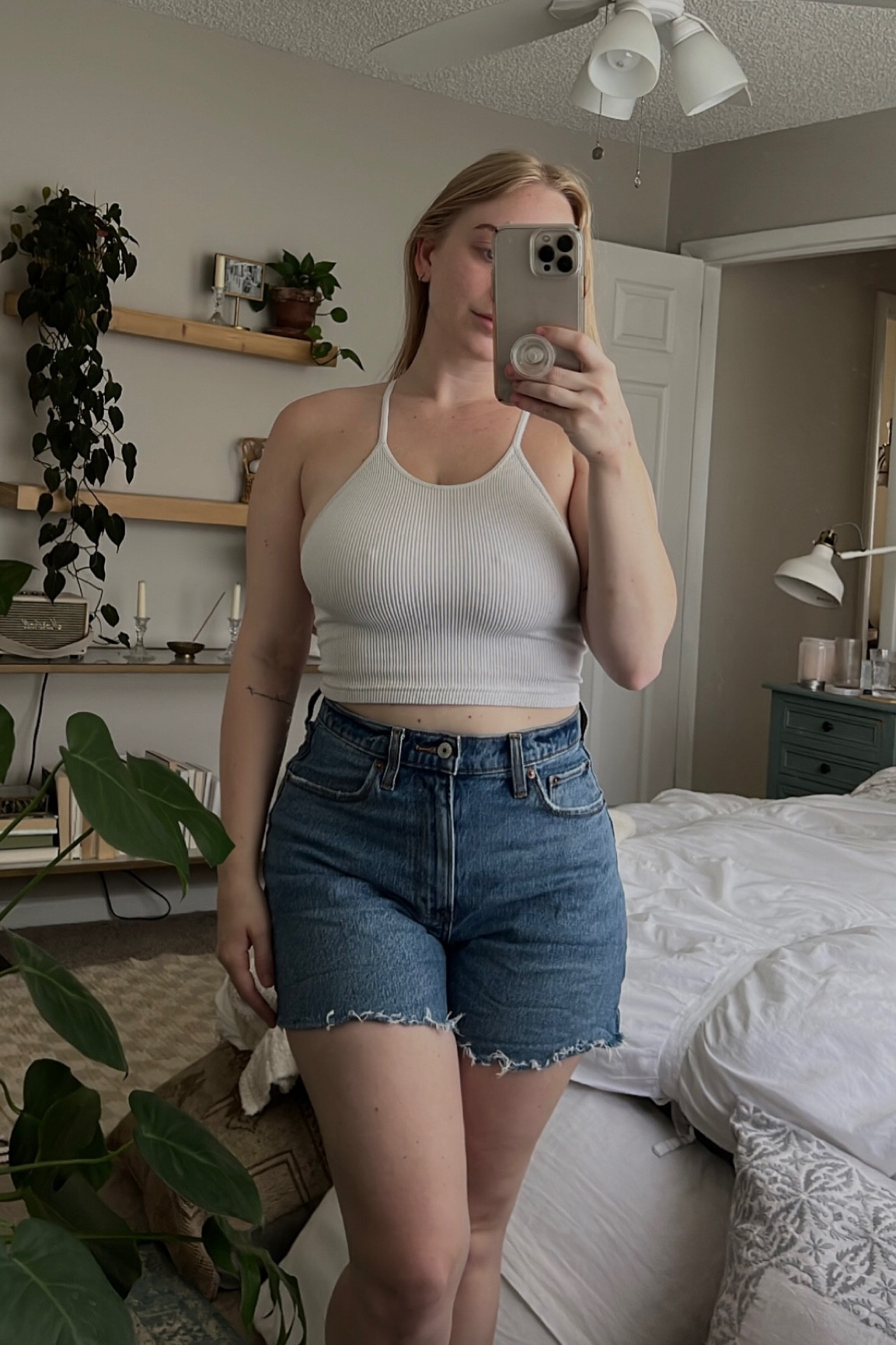 Jean shorts that fit my hourglass figure?! Monumental!!!! These Abercrombie Curve Love High Rise Dad Shorts are SO comfy!!! They perfectly fit my waist + provide enough room in my thighs. 

This is the original length they come in, so I might cut about a half inch off, but I’m going to wear them a couple times before coming to that conclusion! 

I went with a size 27!

#LTKFind #LTKunder100 #LTKcurves
