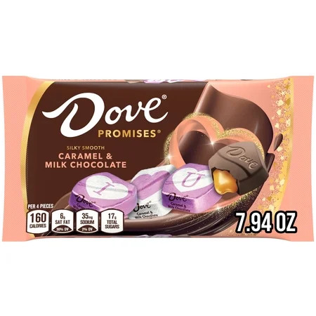 Dove Promises Love Notes Caramel & Milk Chocolate Valentine's Day Candy - 7.94 oz Bag | Walmart (US)